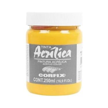 Imagem de Tinta Acrílica 250ml G1 51 Amarelo Escuro Corfix, 051 - AMARELO ESCURO