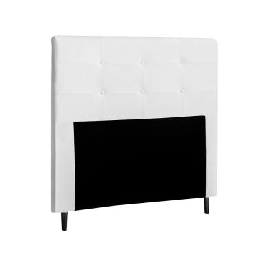 Imagem de Cabeceira Luna Casal 140 Cm Courino Branco- Italian Flex