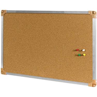 Imagem de Stalo Quadro Aviso Moldura Aluminio Cortica Aparente Multicor 150X120Cm