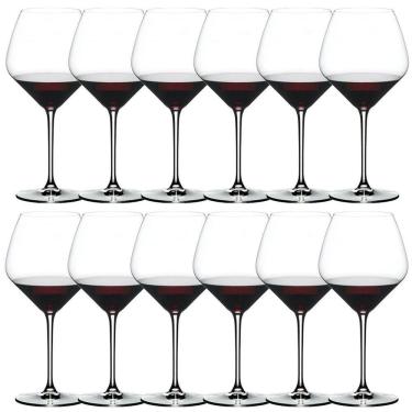 Imagem de Kit 12un Taças Importadas Riedel Cristal Vinho Pinot Noir