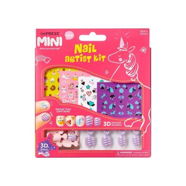 Imagem de Kiss Impress Unhas Postiça Infantil Mini Nail Artist Kit