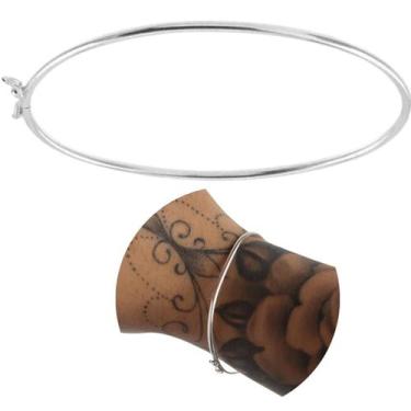 Imagem de Bracelete prata 925 legítima rígido meia cana 2mm  - Morganitte Joias