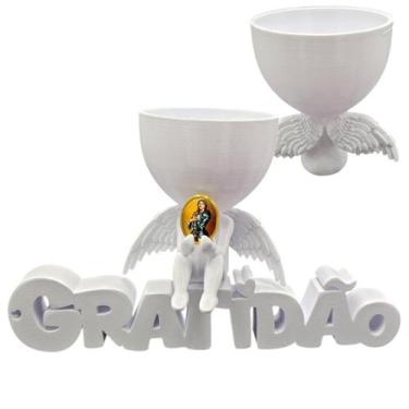 Imagem de Anjo Imagem Decoração Oração Santa Joana D Arc Gratidão 3D - Point da 