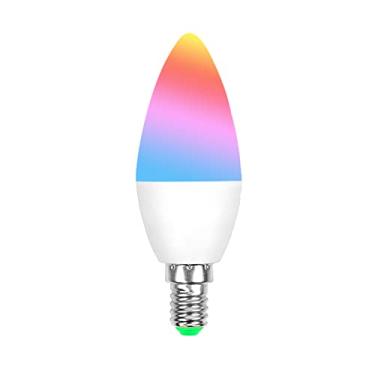 Imagem de ngnsky Lâmpada Led Tipo Vela Rgbcw Com Dimmer Inteligente Homekit E14 Funciona Com O Controle De Voz Siri Homekit