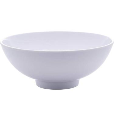 Imagem de Kit 50 Bowls Melamina Branco 400ml Milão Lyor 15x6cm Cumbuca Tigelas Caldos Cereais Saladas
