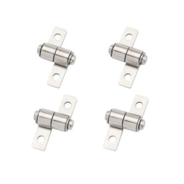 Imagem de JianLing 4 peças de dobradiça de posicionamento giratória de amortecimento de eixo pequeno (2x pequeno CL2057 0,3 N.m esquerda + direita) parada de torque de 360 graus para gabinete de comutação