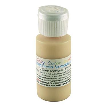 Imagem de Solar Color Dust Tinta termocrômica de cristal líquido (efeito anel de humor), 12 mudanças de cor, baixo PSI para aerografia, 30 g