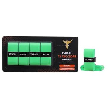 Imagem de TYRARI Overgrips de tênis Ty Tac-Zorb - Pacote com 4 (verde)