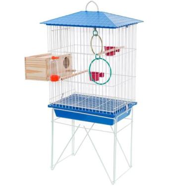 Imagem de Gaiola Criadeira Agapornis Mini Viveiro Com Teto Plástico E Ninho + Ac
