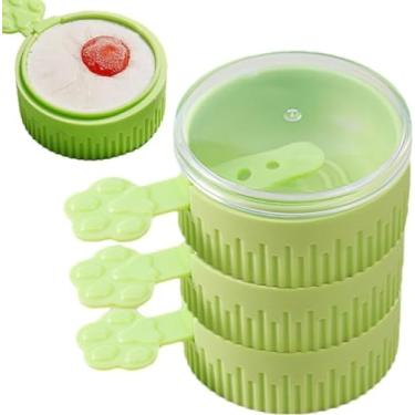 Imagem de Máquinas de embalagem reutilizáveis Ferramentas de cozinha Acessórios Molde de picolé multicamadas para gadgets manuais de verão para festas em casa (Verde)