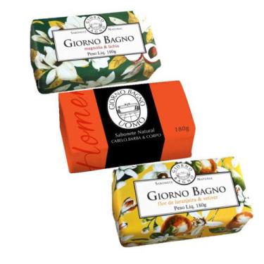 Imagem de Kit Giorno Bagno Flor de Laranjeira, Lichia e Uomo Laranja (3 produtos