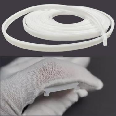 Imagem de KSDLMPA Capa De Silicone Para Led 16,4 Pés/5 M, Difusor Canal Perfil Alumínio, Linha Abajur Pc Flexível Luzes Tira, Luminária Teto, Tampa Sob O Gabinete, Instalação Substituível (20 Mm)