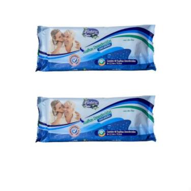Imagem de Kit 2 Pacotes Lenço Toalha Umedecida Bebê Infantil Nature Care Adulto 