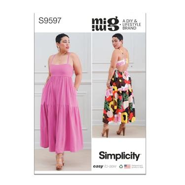 Imagem de Simplicity Sewing Pattern S9597 H5 Misses' Dress & Jumpsuit by Mimi G, Size 6-14, Multicolor, (SS9597H5) Q