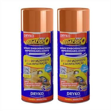 Imagem de Borracha Liquida Impermeabilizante Spray 400 ml Dryko kit - Drykoprime