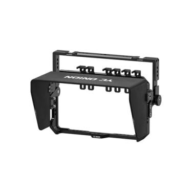 Imagem de Suporte de gaiola para codificador de equipamento YoloBox Pro Live, liga de alumínio multi-montagem com furo de parafuso universal de 1/4 e porta de montagem de sapata fria expansível