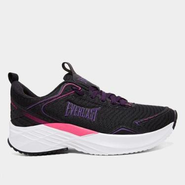 Imagem de Tênis Everlast Kromus IV Feminino, Preto, Roxo, 38