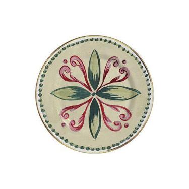 Imagem de Conjunto com 6 Pratos Sobremesa Ravello Filete Ouro Ø21cm - Alleanza C