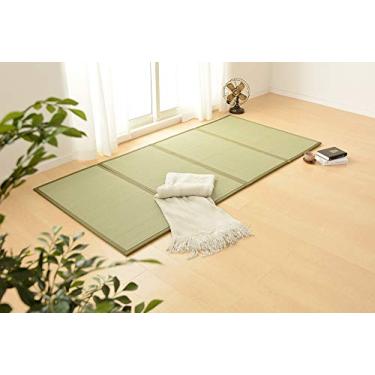 Imagem de パレットライフ PaletteLife 4 Colchão dobrável Tatami, individual, verde, 78,7 x 39,4 x 0,4 polegadas (200 x 100 x 1,1 cm)