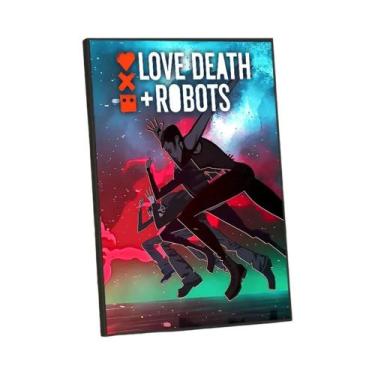 Imagem de Vintage Love Death Robots Temporada Desenhos Animados Animação Cartaze