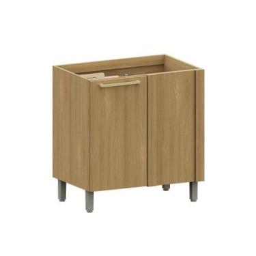 Imagem de Balcão De Cozinha Canto Reto 95cm 1 Pt Elegance Luciane Móve Freijó/fr