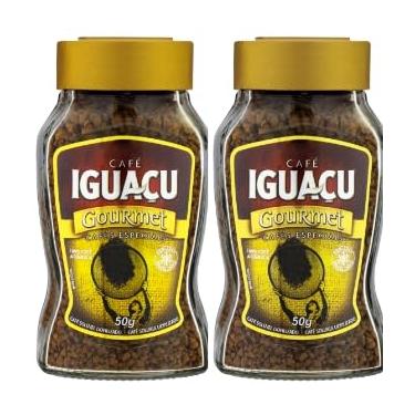 Imagem de Café Solúvel Liofilizado Iguaçu Gourmet Vidro 100g - Kit com 2unidades