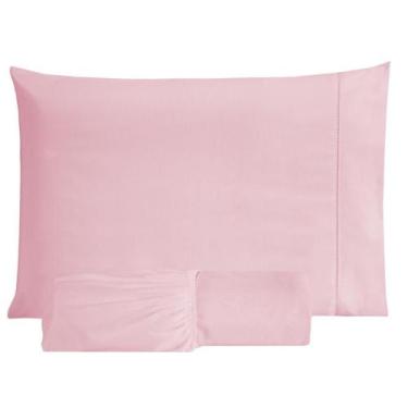 Imagem de Jogo de Cama Solteiro Lençol 100% Algodão 200 Fios C/ Elástico 02 Pçs 