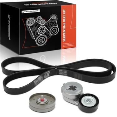Imagem de A-Premium Kit De Transmissão Por Correia Serpentina Compatível Com Carros - A4 2010-2012, Q5 2011-2012, A5 Quattro 2010-2012 1.8L 2.0L