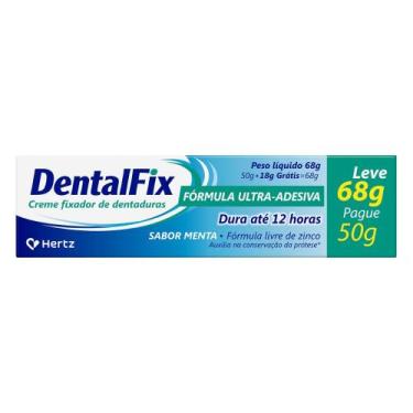 Imagem de Creme Fixador de Dentaduras DentalFix Sabor Menta 68g Cada