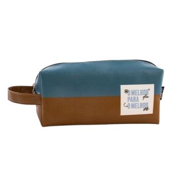 Imagem de Necessaire Masculina Com Zíper Marrom com Alça - O Melhor Pai