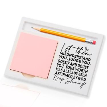 Imagem de Let Them Gifts, Keep Shining, Self Worth Quotes, Mental Health Matters, Inspirational Motivational Encouragement Self-Stick Note Pad Holders BBY8