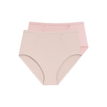 Imagem de Kit com 2 Calcinhas Alta Liz 50590 Colorido, Bege, M