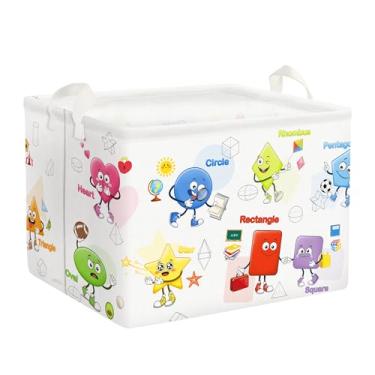 Imagem de Clastyle Prateleira Geométrica Educacional Grande 36L, Formato Retangular, Coração, Círculo, Estrela, Cubo De Armazenamento Para Quarto Criança, Roupas, Livros, Caixa Brinquedos, Berçário, Sala Aula