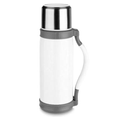 Imagem de Garrafa Térmica com Alça 1,2L Practical Life - Ideal para Bebida Quente e Gelada, Água, Café, Suco