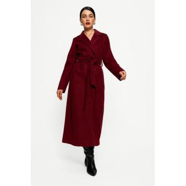 Imagem de Sobretudo Feminino Max longo Social SBT-005 - HBD, Vinho, P