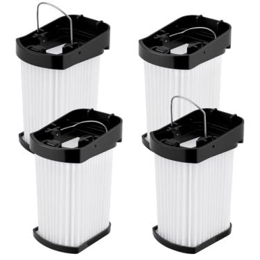 Imagem de Aymthgt Pacote com 4 filtros de substituição WV401 compatíveis com aspirador portátil sem fio Shark Wandvac WV400 WV401BL WV401PK WV410BL WV410PR WV410TL QV410QBL, compare com a peça # XFFWV400