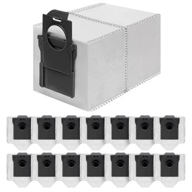 Imagem de BIHARNT Pacote com 15 sacos de aspirador de pó de substituição para aspirador de pó Dreame X50 Ultra/X40 Ultra/X30 Ultra/L50 Ultra/L40 Ultra/L10s Ultra Gen 2/L10s Pro Ultra, Acessórios para Saco de Pó