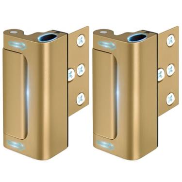 Imagem de WINONLY Reforço De Fechadura Segurança Residencial - Travas À Prova Crianças Para Portas Infantil Na Parte Superior Interna Flip Night Quartos Apartamento Frente Adicionar Extra