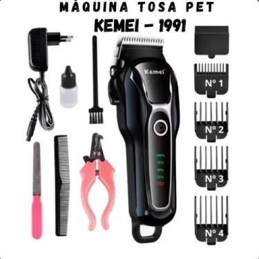 Imagem de Kemei KM-1991  Máquina de Tosa Recarregável e Eficiente para Cães e Ga