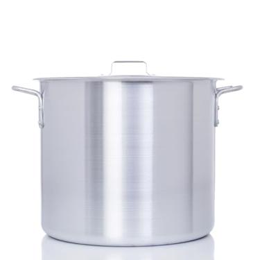 Imagem de Caldeirão Panela Grande Industrial Profissional Restaurante Linha Hotel Alumínio Nº 36-32 litros