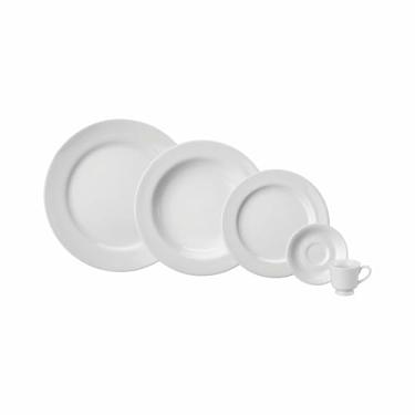 Imagem de Serviço de Jantar e Café 20 Peças em Porcelana, Modelo Itamaraty, Redondo, Porcelana Schmidt