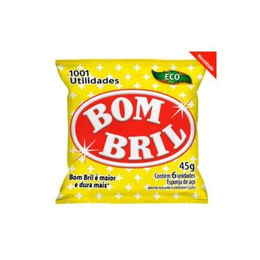Imagem de Esponja de Aço Bombril Eco 1001 Utilidades com 6 Unidades 45g