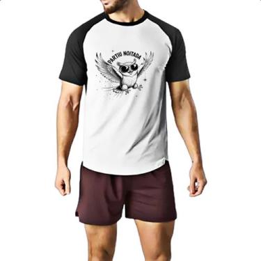 Imagem de Camiseta Raglan Partiu Noitada Coruja - Alearts, M