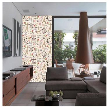 Imagem de Papel De Parede Adesivo Paris Love You 300X52Cm Sala Quarto