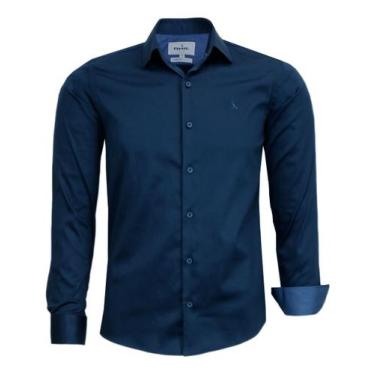 Imagem de Camisa Social Amil Comfort Manga Longa Lisa Algodão Com Elastano 1893,