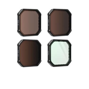 Imagem de XHSESA Kit de filtro de lente de câmera UV CPL ND para Insta360 Ace Pro/Pro 2, filtros polarizadores de redução de luz, com anel de amortecimento de silicone (CPL/ND8/ND16/ND32)