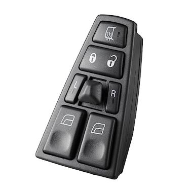 Imagem de SOAESCN Interruptor De Vidro Elétrico Do Lado Motorista Para Volvo Vn Vnl Vnm Truck Fh12 Fm12 Fm9 2004, 2005, 2006, 2007, 2008, 2009, 2010, 2011 E 2012 - Botão Controle 21354601, 20752918, 21543897,