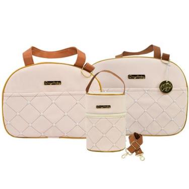 Imagem de Bolsa Maternidade Mala Bebê Menina Menino Kit 4 Peças Térmico Impermeá