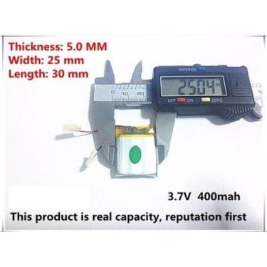 Imagem de 2 Bateria  Caneta Espia 400 Mah 2 Fios  3,7v 502530 - bgb