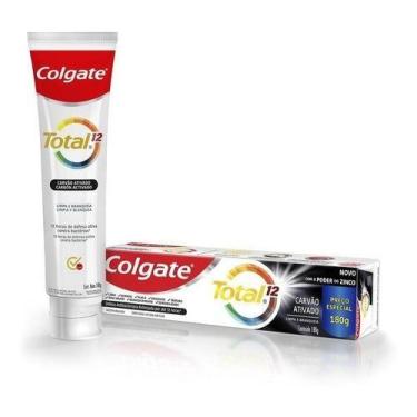 Imagem de Kit c/ 4 Creme Dental Total 12 Carvao Ativado 180g Colgate